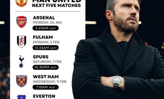 曼联战阿森纳仅两人伤缺！卡里克欲破不胜魔咒，穿黑衣复制林皇奇迹