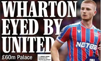 曼联若重返欧冠计划砸6500万引进沃顿 现场观赛水晶宫检验新星潜力